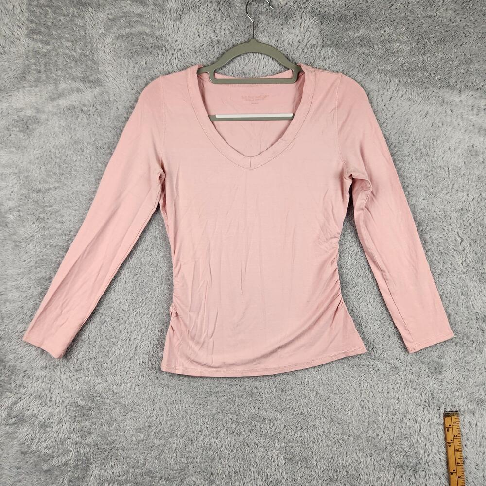Vintage Soft Surroundings Shirt Womens Medium Pink Babydoll Whimsigoth Fairy Y2k